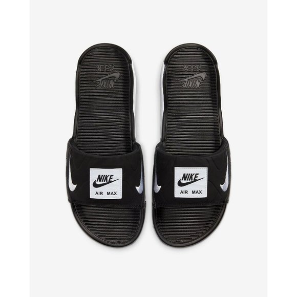NIKE AIR MAX 90 SLIDES BLACK/WHITE MEN\'S SIZE 14 BQ4635-002 NEW With Box! main image 7